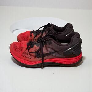 Nike Lunarglide 5 Size 9.5 EUR 41 Red Black Running Shoe